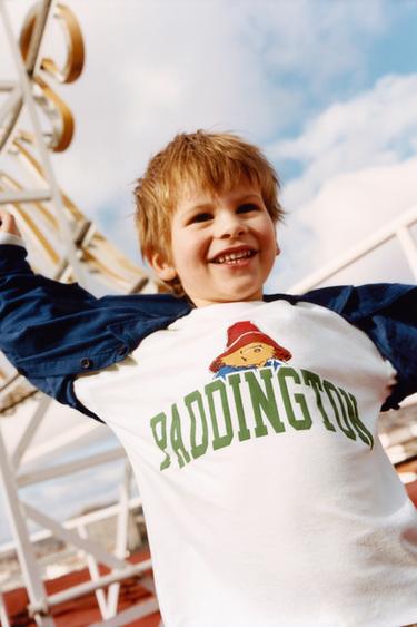 Zara RAISED PADDINGTON ™ T-SHIRT - Ecru