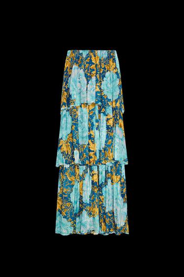 SCHULTERFREIES KLEID ZW COLLECTION - Blau von Zara - Bild 0