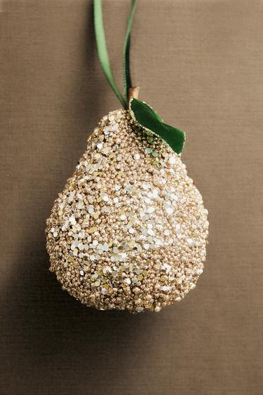 DÉCO SAPIN DE NOËL POIRE PAILLETTÉE - Or de Zara - Image 4