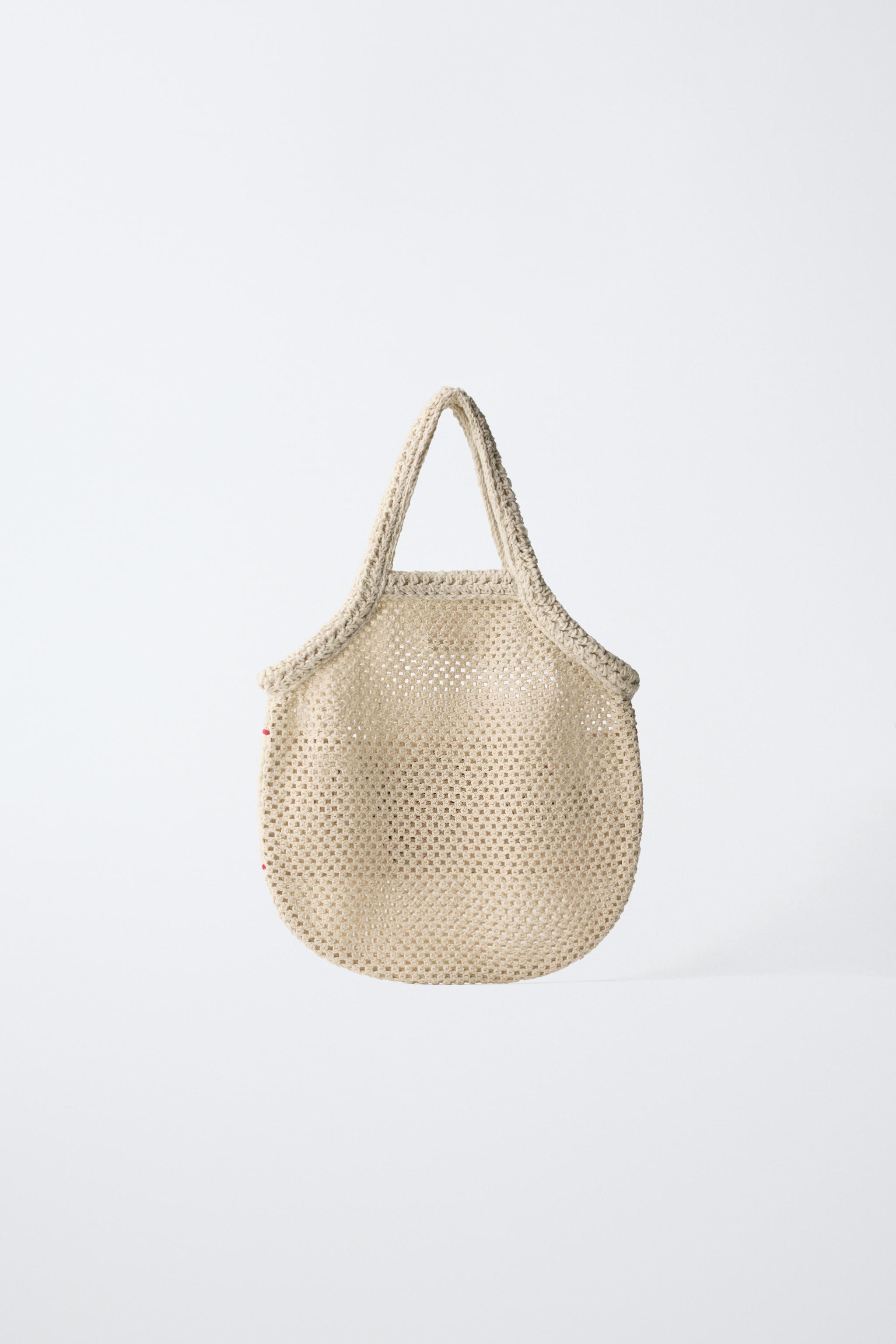 フローラル刺繍入りテキスタイルトートバッグ - エクリュ | ZARA Japan 