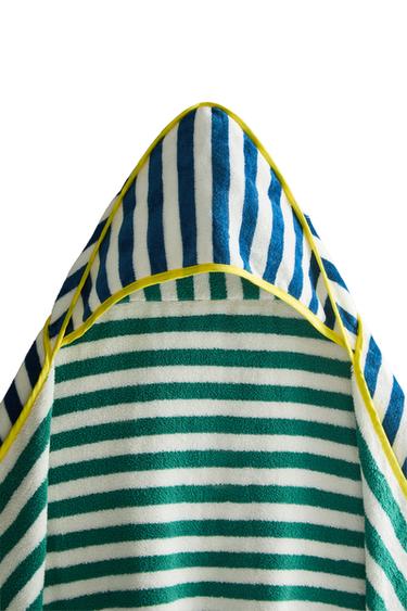 X THE ANIMALS OBSERVATORY HOODED BABY TOWEL – Kék a ZARA-tól