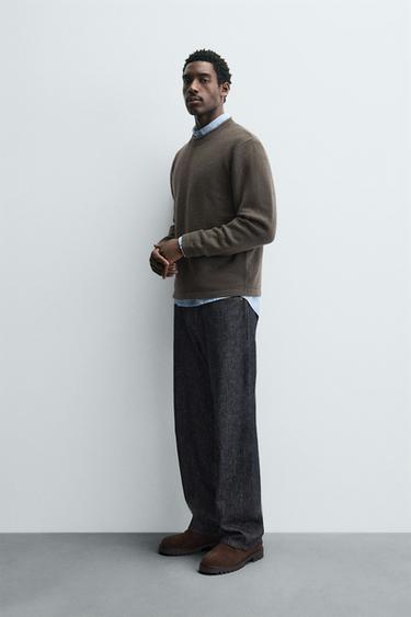 TEXTURED SWEATER - Mid-green by Zara - Image 3