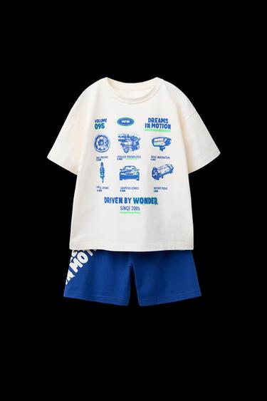 6-14 JAHRE/ SCHLAFANZUG AUTOS - Leuchtendes Blau von Zara - Bild 0