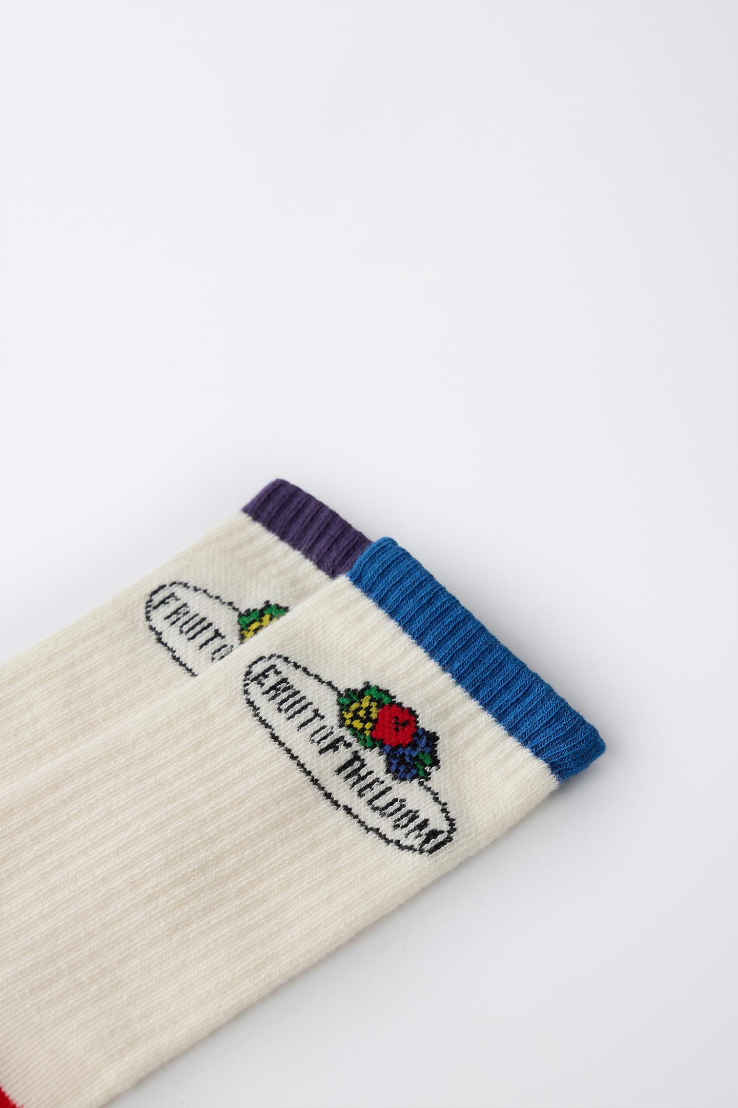 Носки Loom™ Mid-Calf для детей, 2 шт. — Zara, цвет: Экрю — фото 2