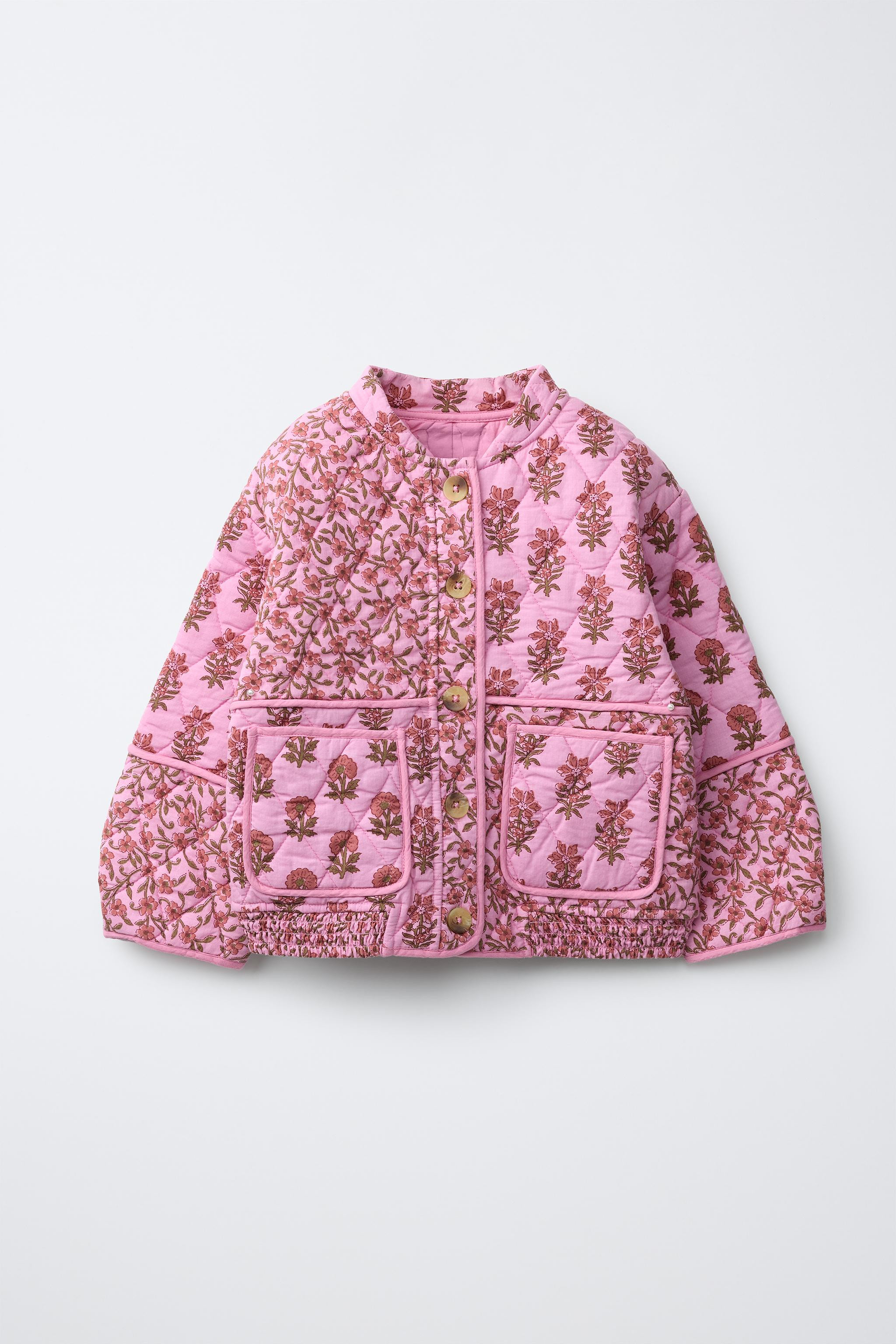 Детские куртки Zara FLORAL PADDED JACKET — фото 2