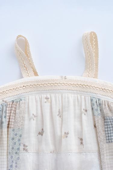 TIMELESZ - PATCHWORK DRESS - Light beige by Zara - Image 3