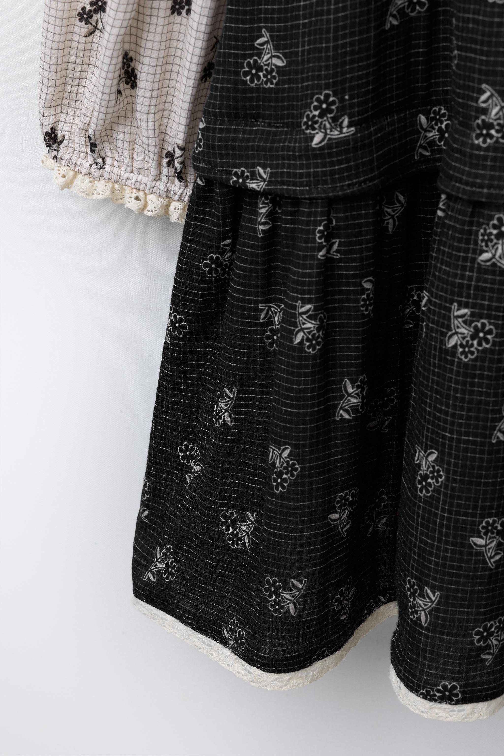 PLAID AND FLORAL DRESS