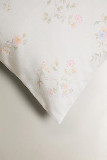 FLORAL PRINT CUSHION COVER - Green by Zara - Image 1