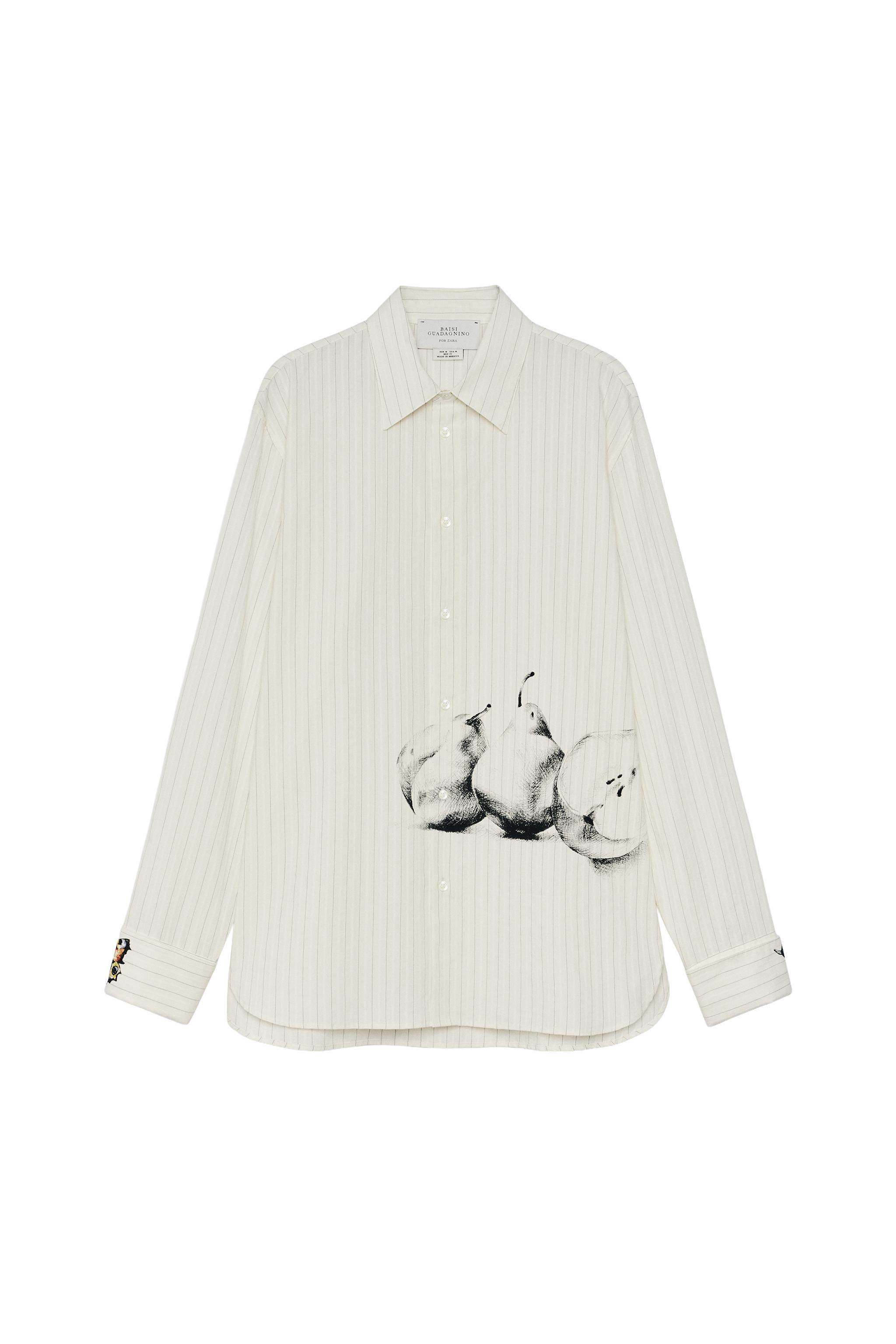 STRIPED PRINT OVERSIZED SHIRT
