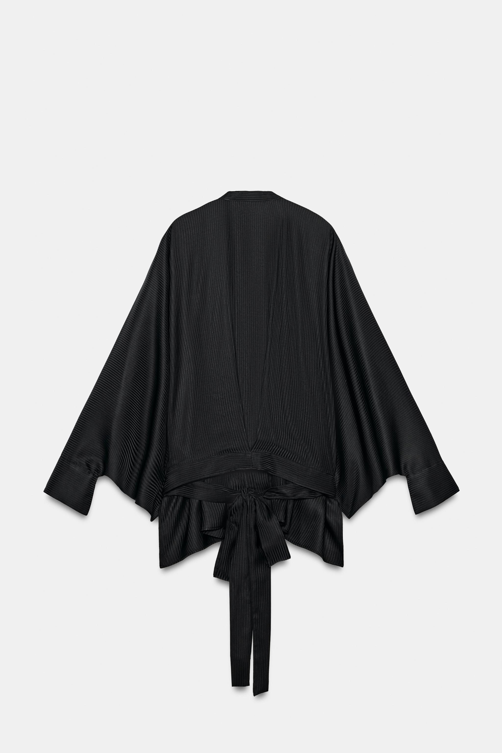 Женские рубашки Zara BELTED SHIRT ZW COLLECTION — фото 8