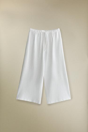 CROPPED TROUSERS - White de Zara - Image 4
