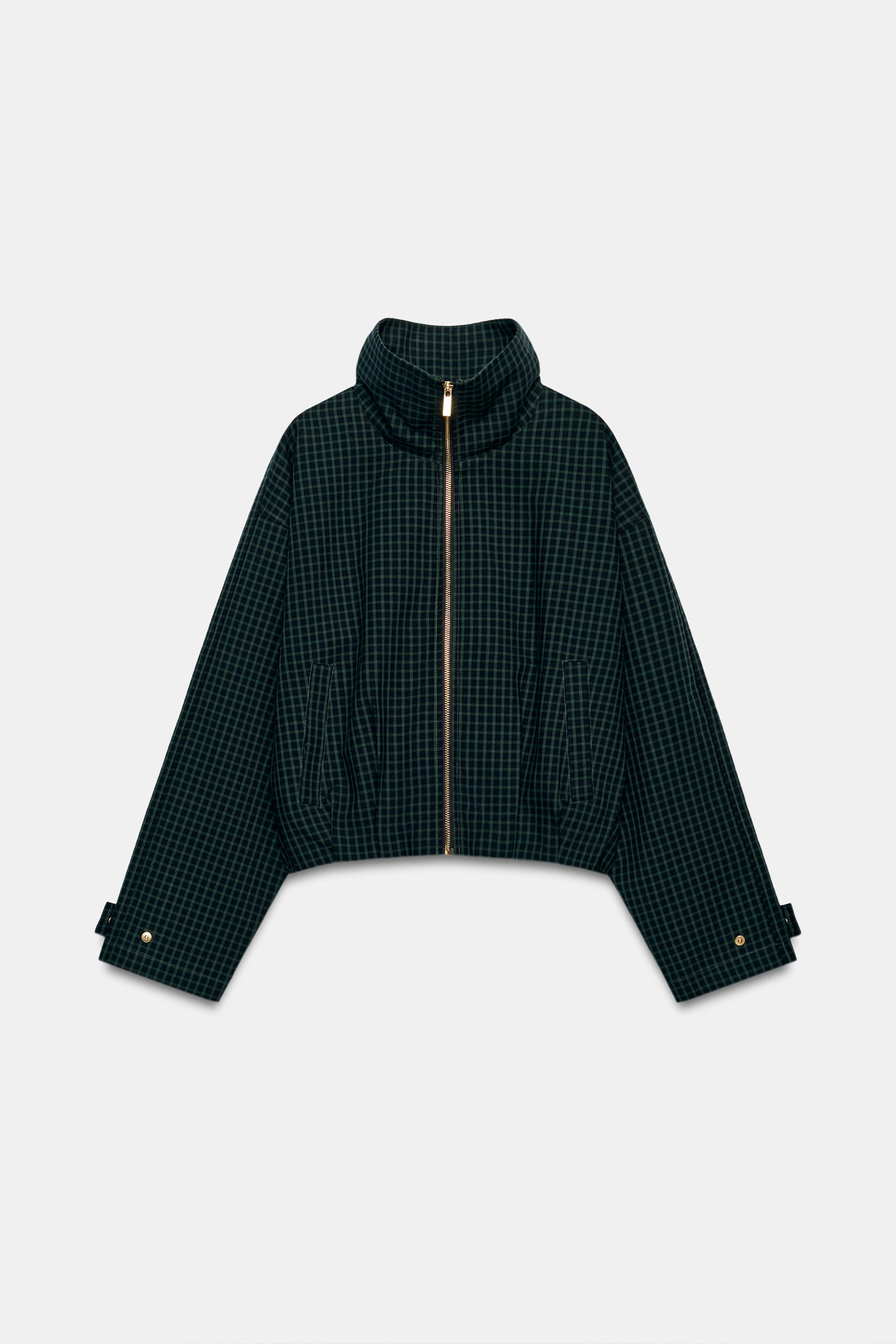 CHECKED BOMBER JACKET