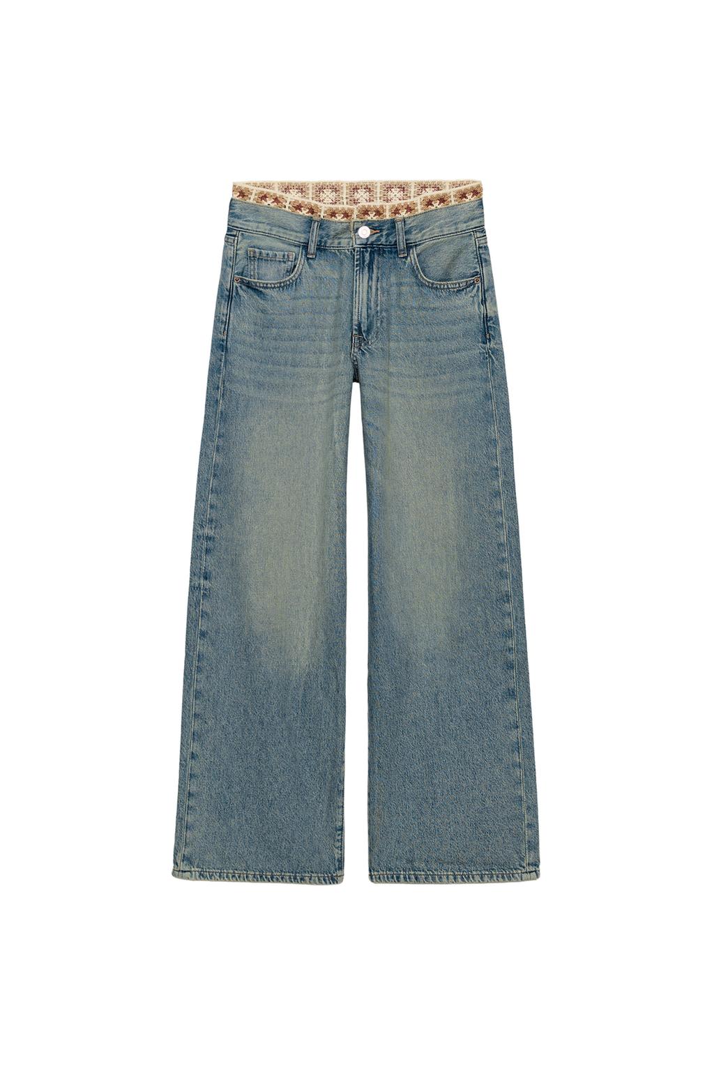 Z1975 LOOSE FIT MID-RISE CROCHET JEANS - image 4