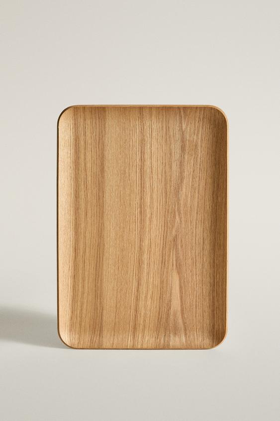 PLATEAU BOIS RECTANGULAIRE - Beige clair de Zara - Image 0