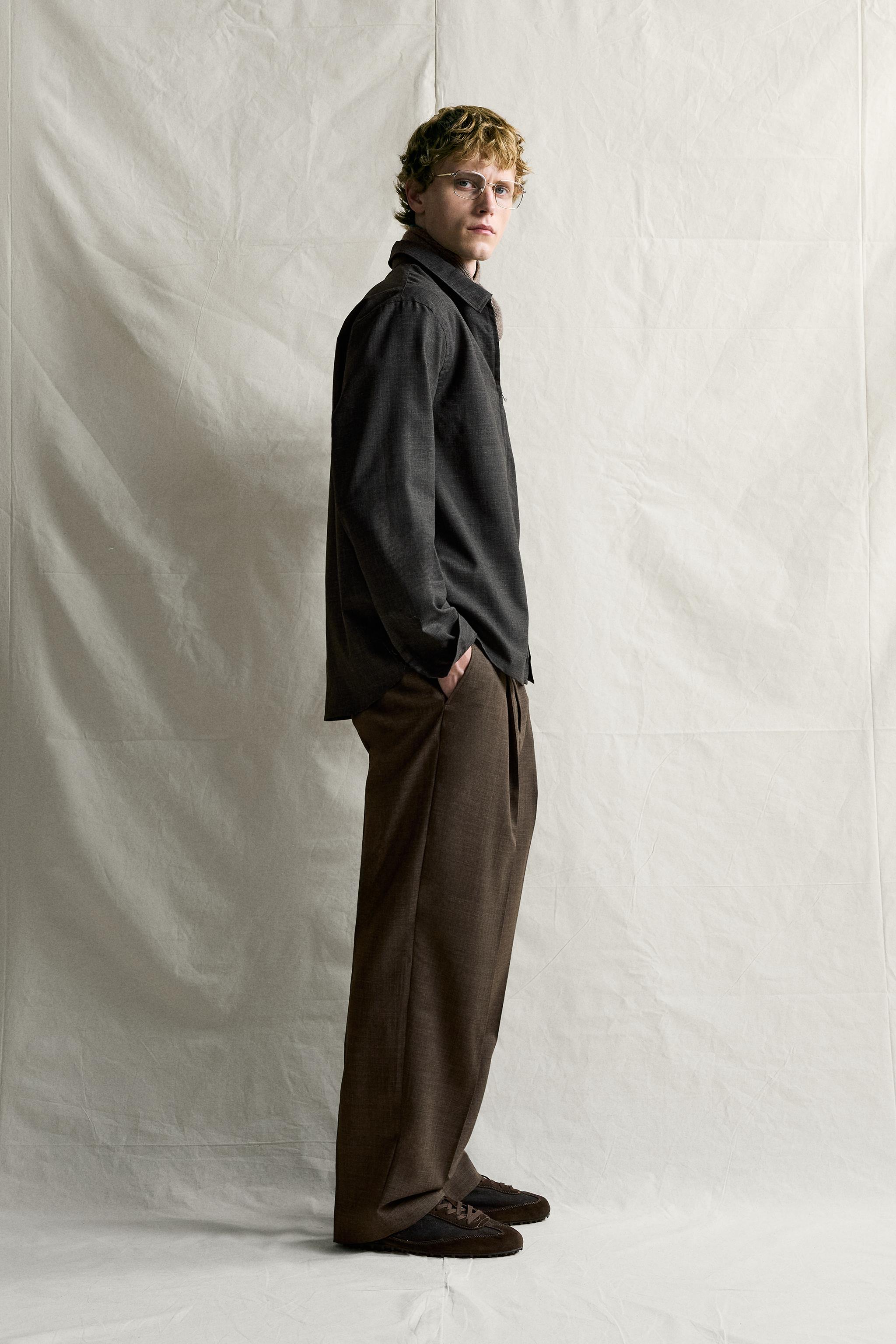 CHEMISE 100% LAINE FERMETURE ÉCLAIR MANTECO®
