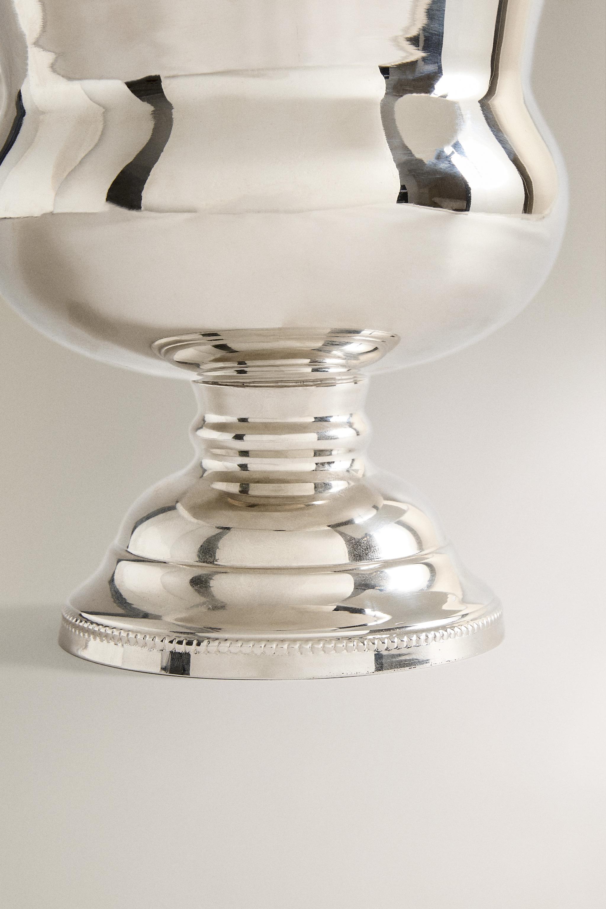 LARGE STEEL CUP VASE