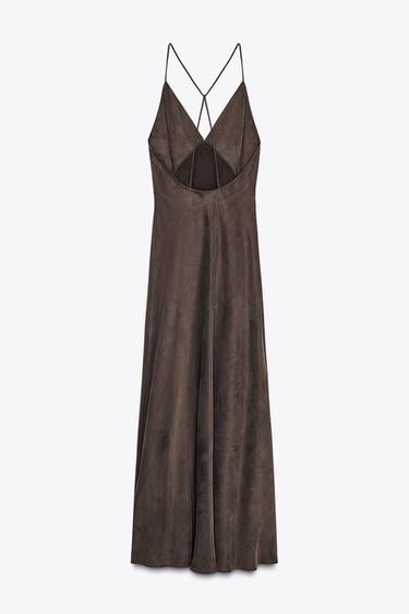 ROBE STYLE LINGERIE ZW COLLECTION - Marron de Zara - Image 6