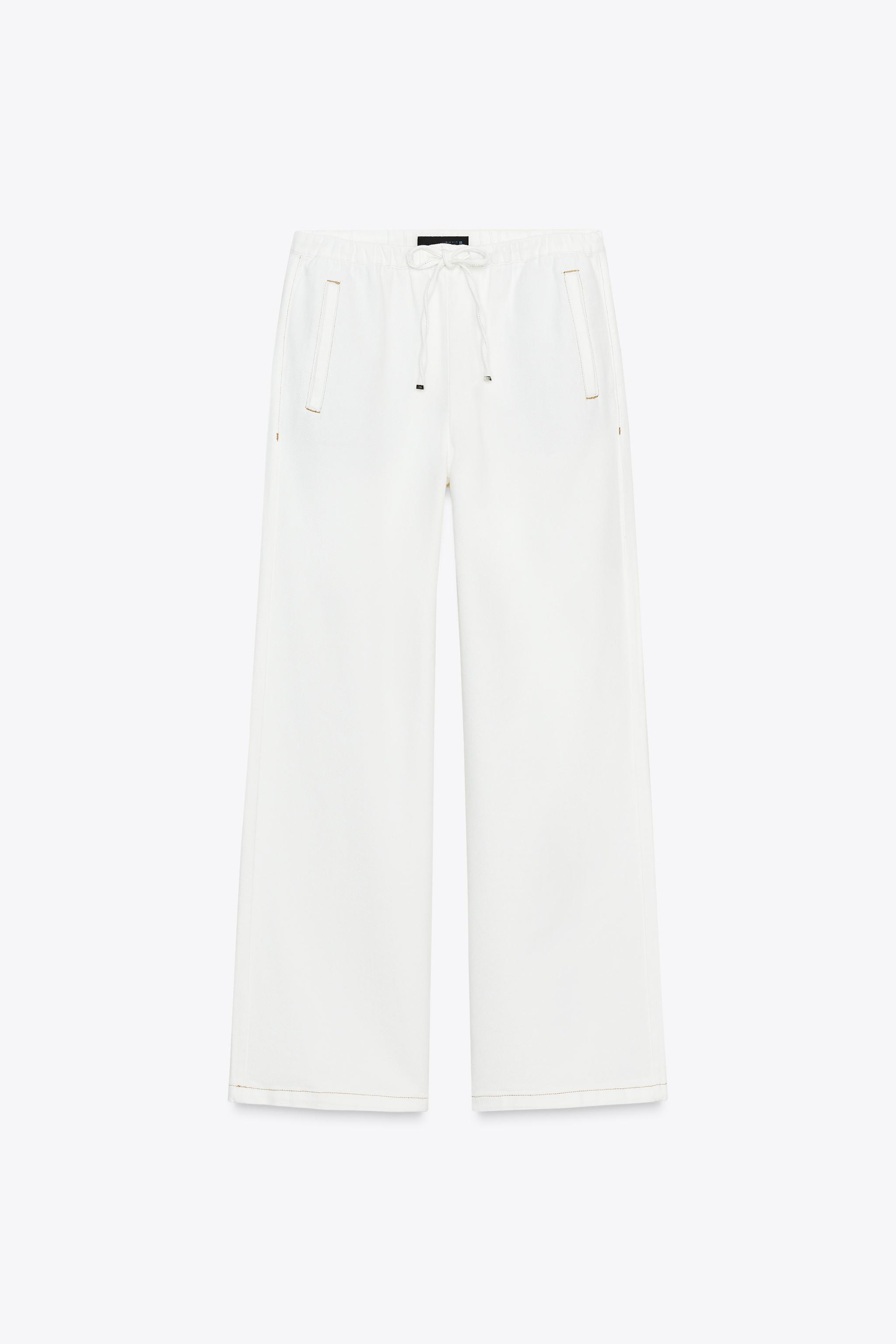 Z1975 DENIM JOGGER PANTS - Ecru | ZARA Canada