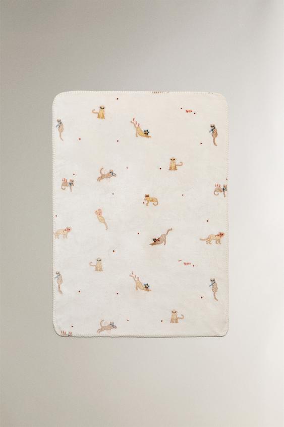 COUVERTURE POLAIRE ENFANT GU??PARD - Rose | ZARA France
