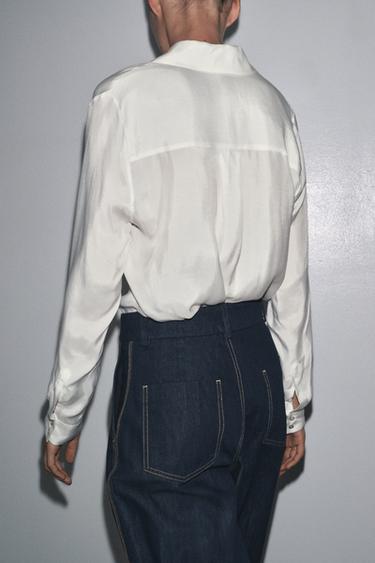 LIMITED EDITION TAILORED SHIRT WITH POCKETS - White by Zara - Image 2