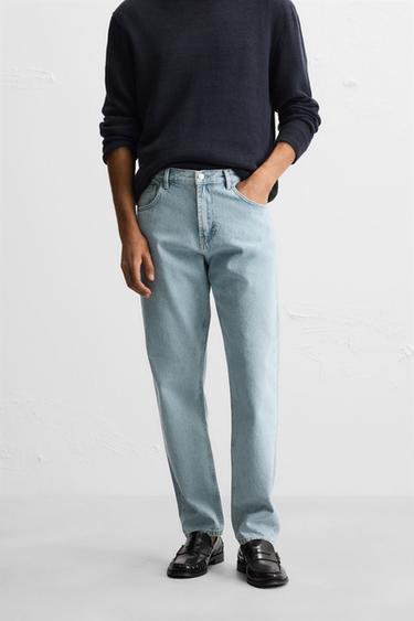 SLIM FIT JEANS - Mid-blue by Zara