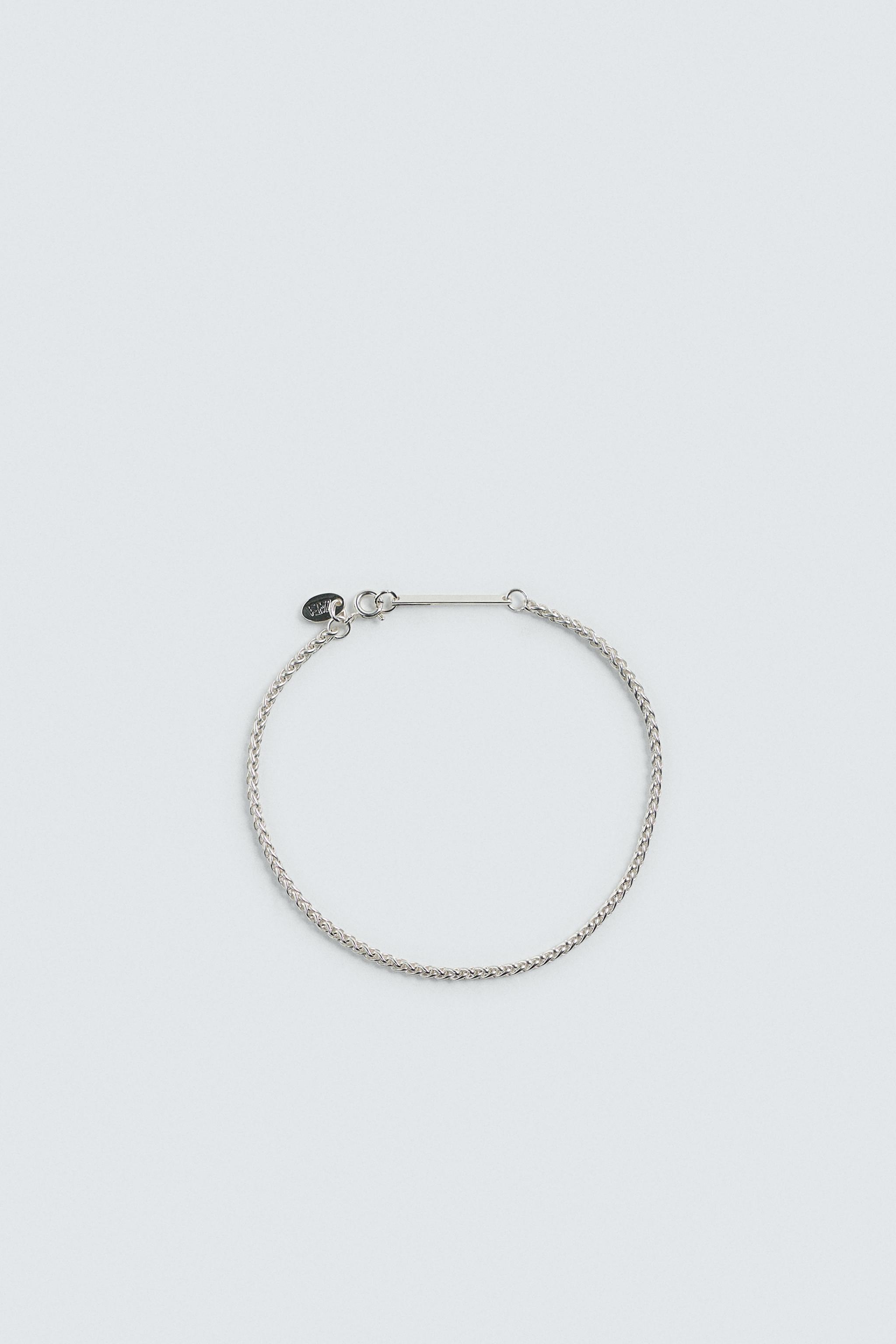 STAINLESS STEEL LINK BRACELET - Silver | ZARA United States
