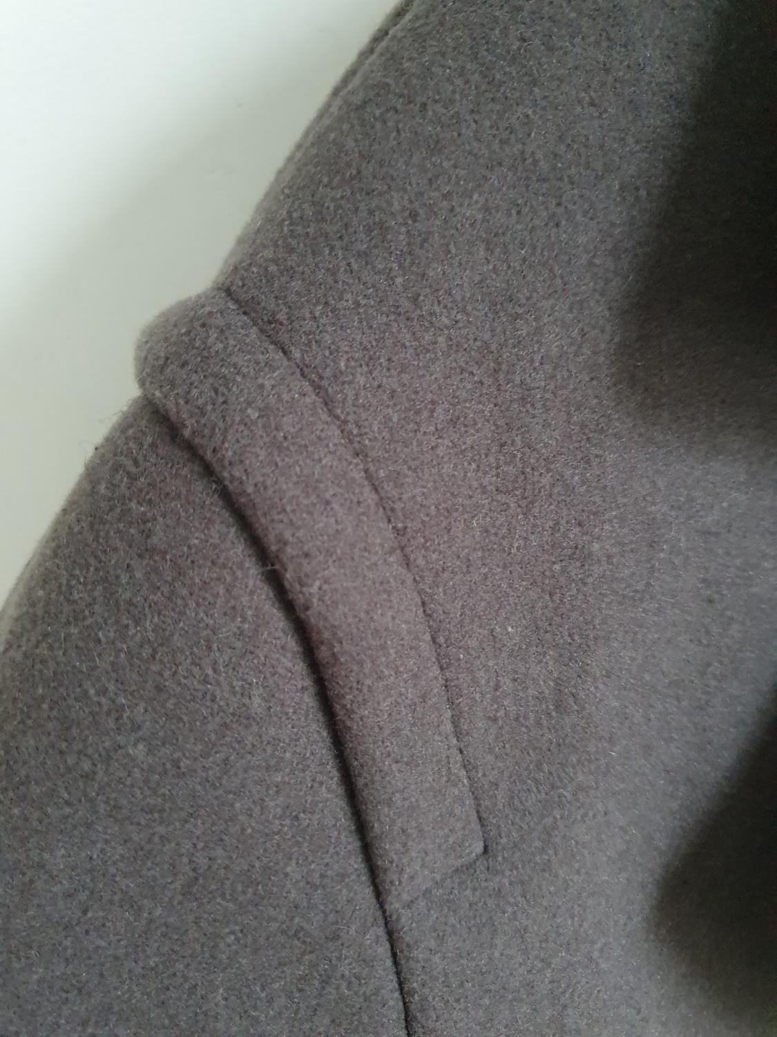 BROWN WOOL BLEND SHORT COAT JACKET ZARA SIZE S - Image 4