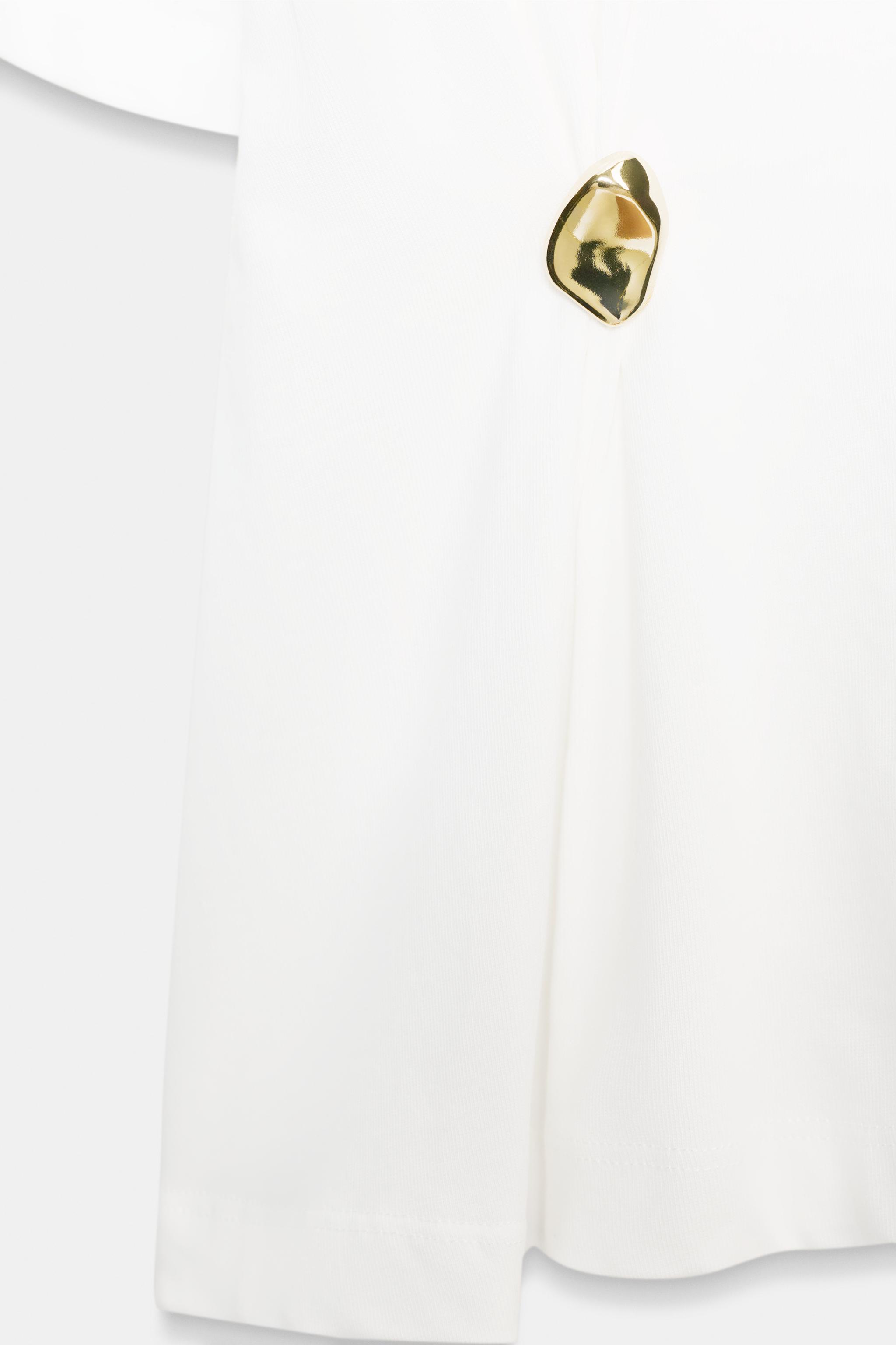 APLİKELİ KALIN PAMUKLU T-SHIRT - Görsel 7