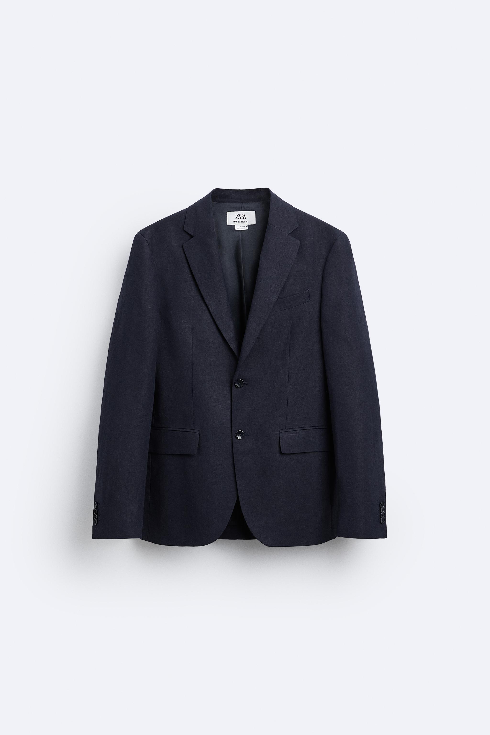 Blazer Zara Comfort Tailoring Azul Masculino Original - SOK11