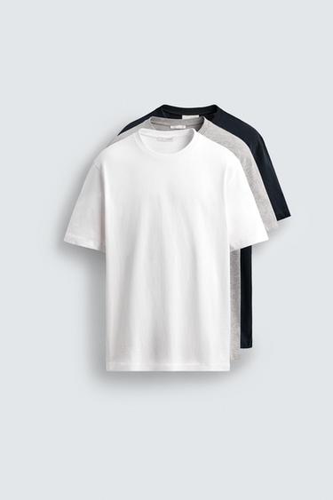3-PACK OF MEDIUM WEIGHT T-SHIRTS - various by Zara