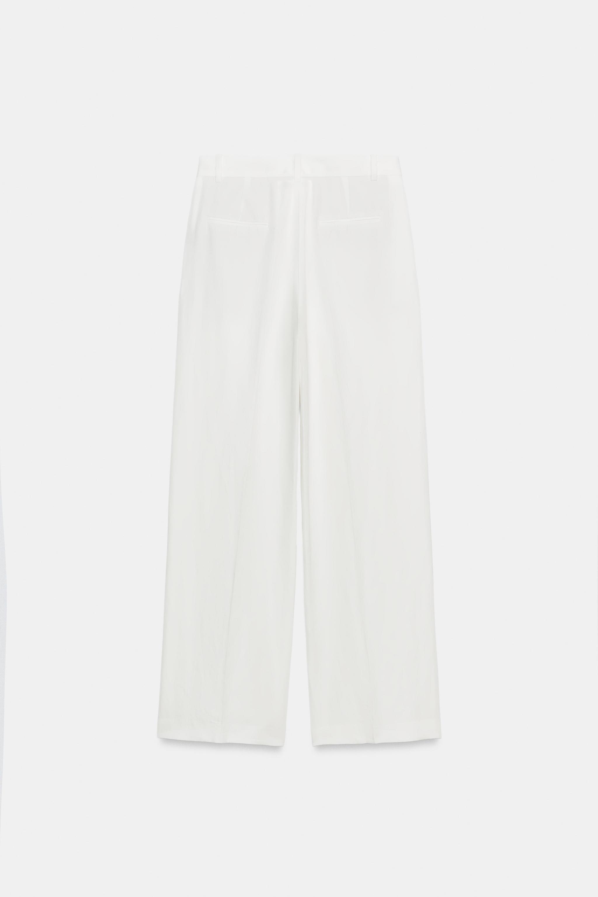 ZW COLLECTION PLEATED BELTED TROUSERS