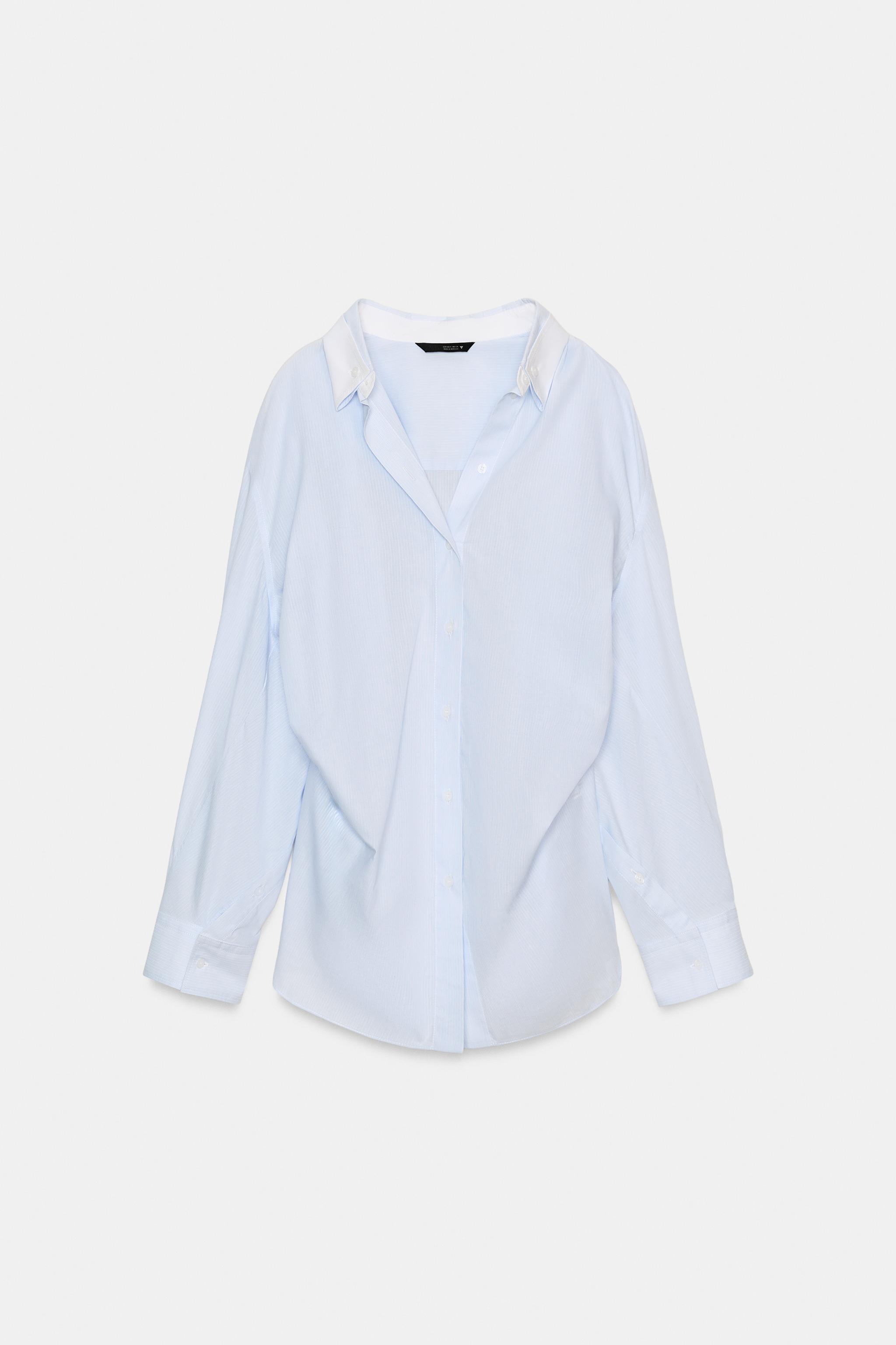 CHEMISE OVERSIZE RAYURES MANCHES CHAUVE-SOURIS