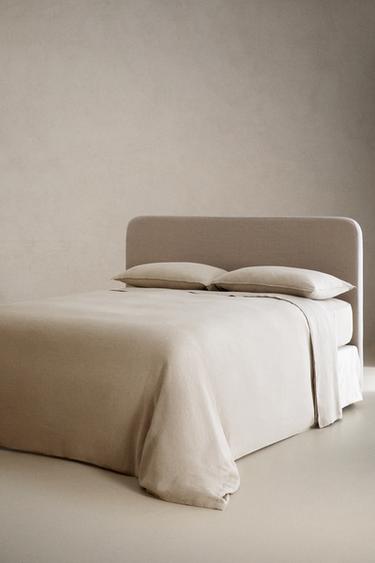 LINEN FITTED SHEET | 11.8" THICK — Light beige 2