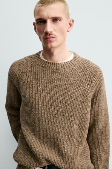 JERSEY PUNTO PERLADO BOTONATO ORIGINS - Tostado de Zara