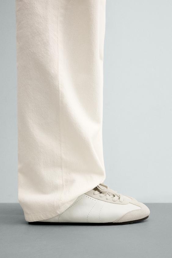 LEATHER SNEAKERS from Zara - $109