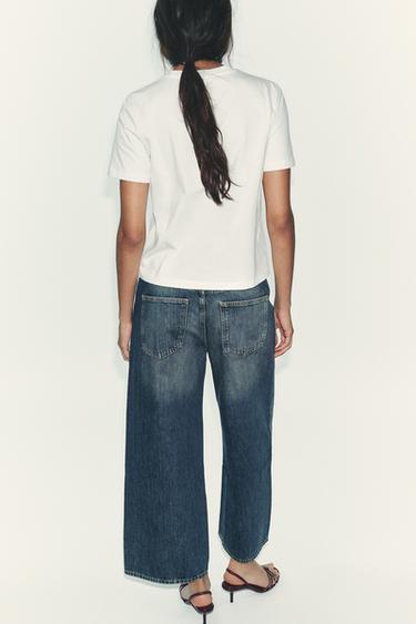 FRONT FLOWER T-SHIRT - White by Zara - Image 3