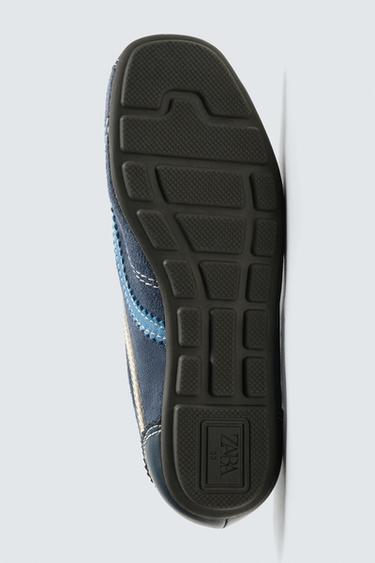 TENNIS EN CUIR HARRY LAMBERT FOR ZARA X DISNEY - Bleu de Zara - Image 4