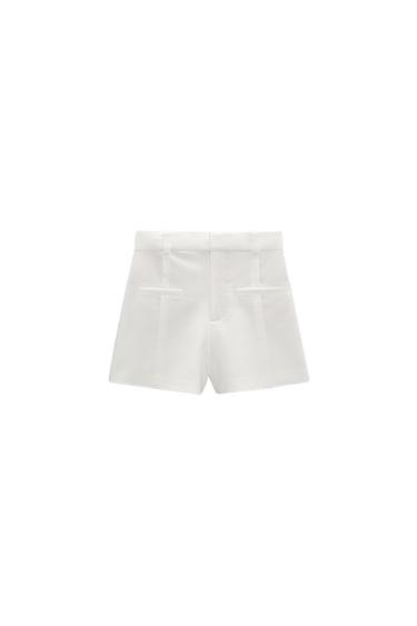HIGH-WAIST BERMUDA SHORTS