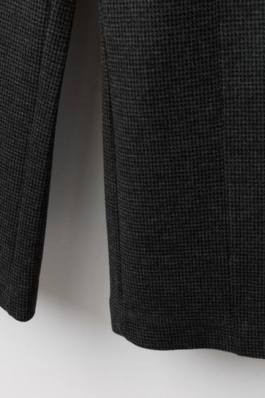 STRAIGHT HOUNDSTOOTH TROUSERS - Anthracite grey by Zara - Image 3