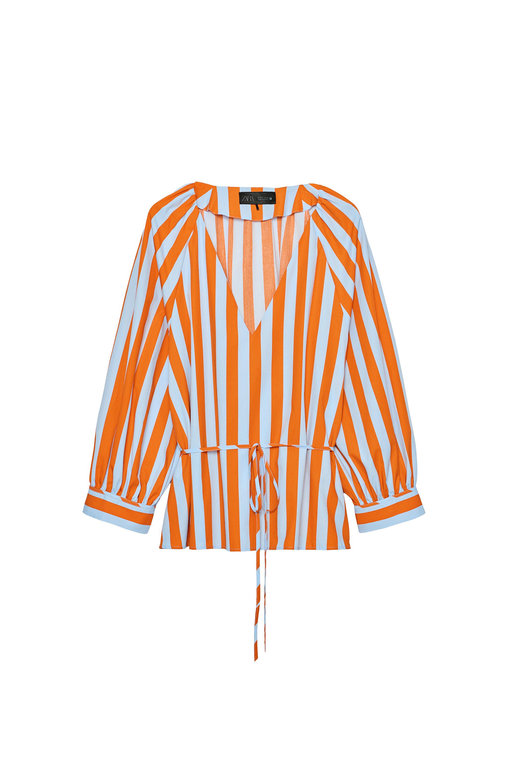 CAMISA RAYAS CINTURÓN FINO