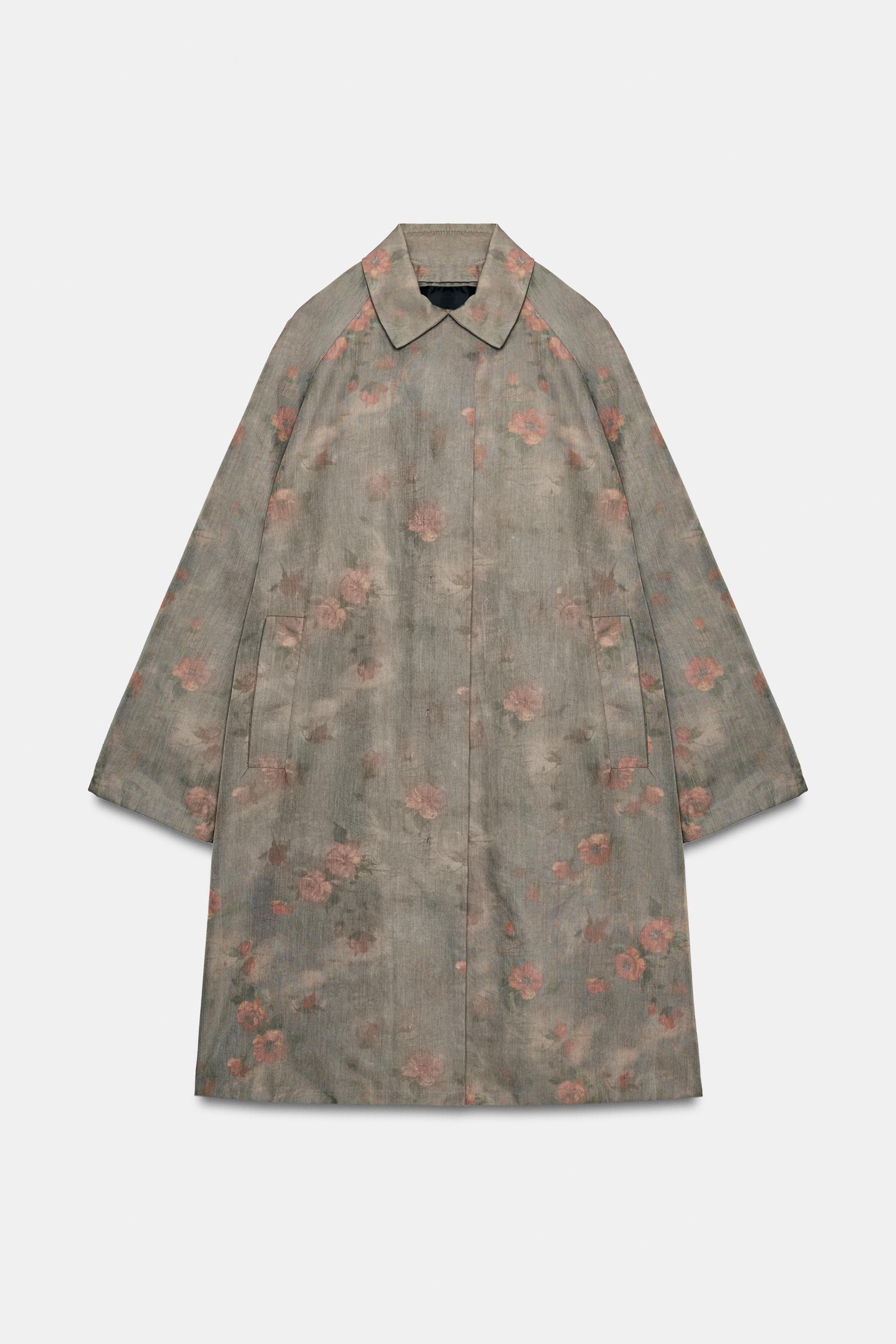 TRENCH FOULARD FLORES ZW COLLECTION