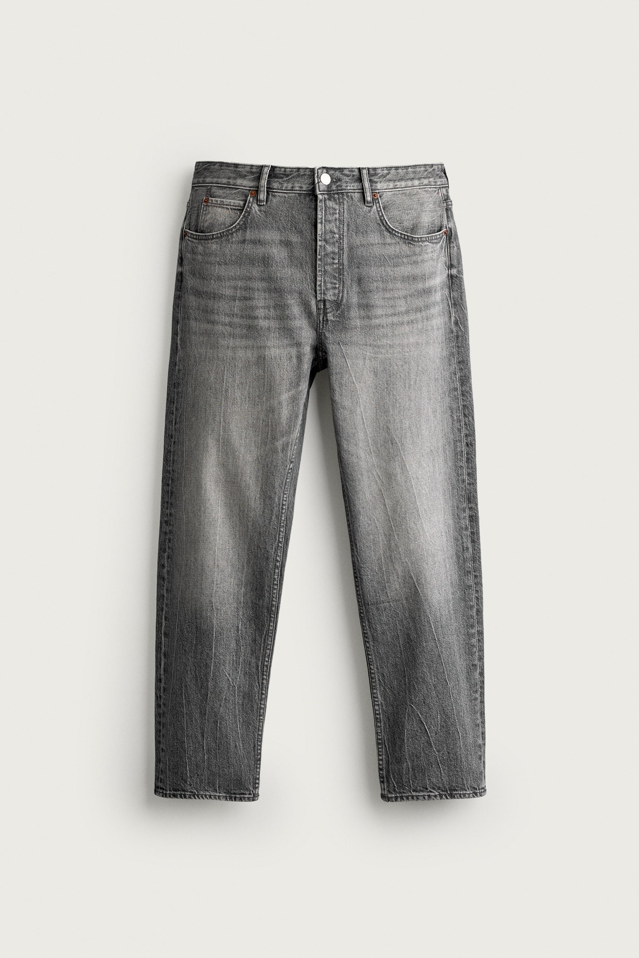 REGULAR FIT JEANS — Gray