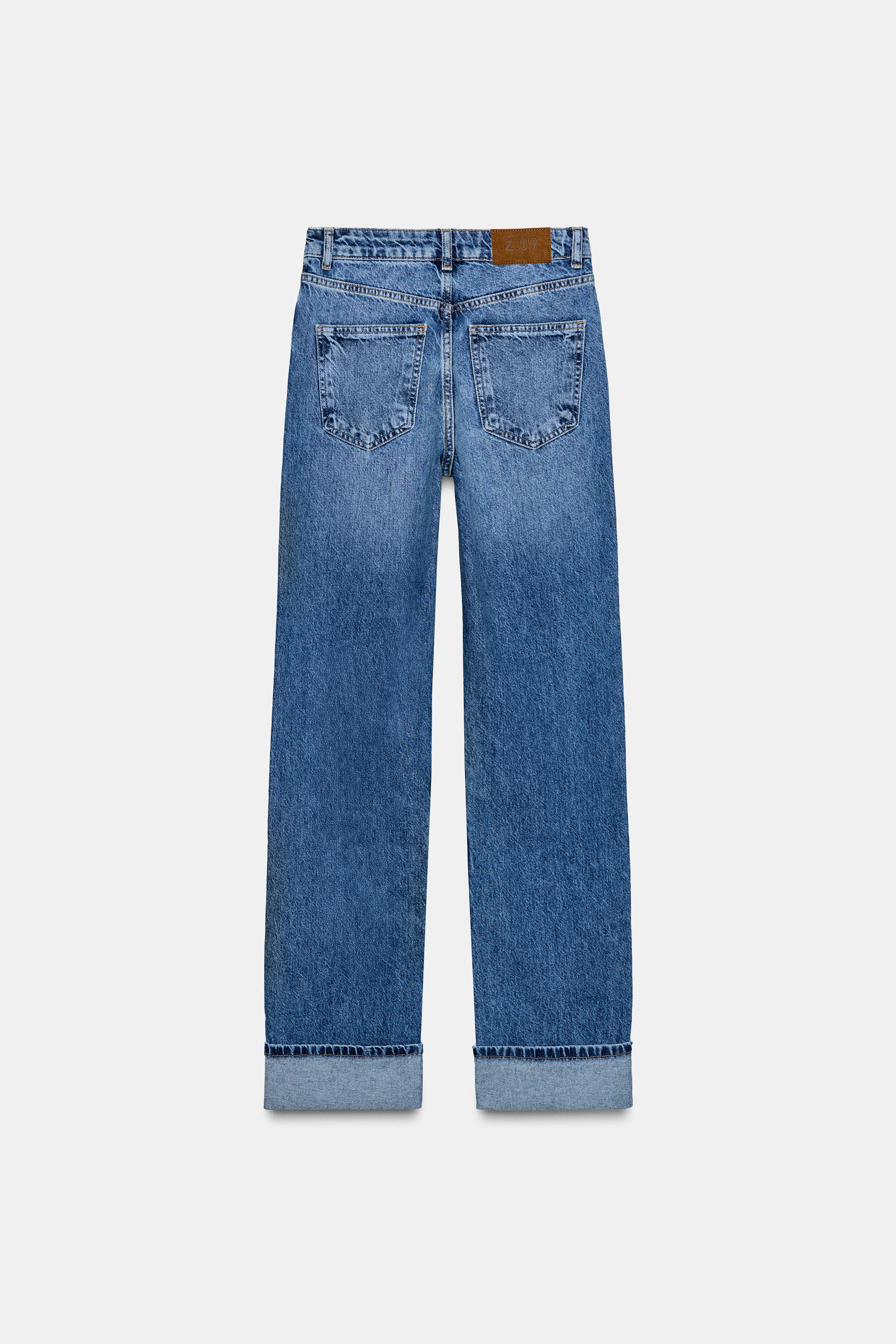 Z.09 HIGH-WAISTED STRAIGHT CROSSOVER FULL LENGTH JEANS