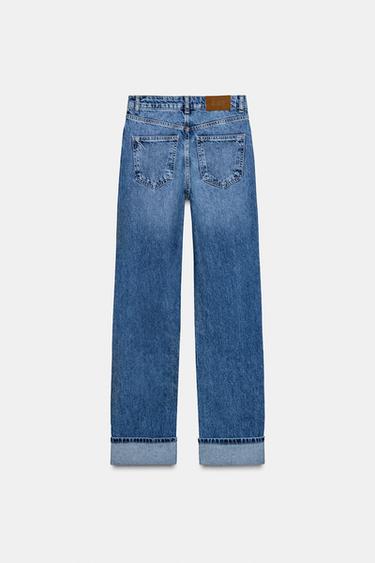 JEAN Z.09 DROIT CROISÉ TAILLE HAUTE COUPE LONGUE - Indigo de Zara - Image 8
