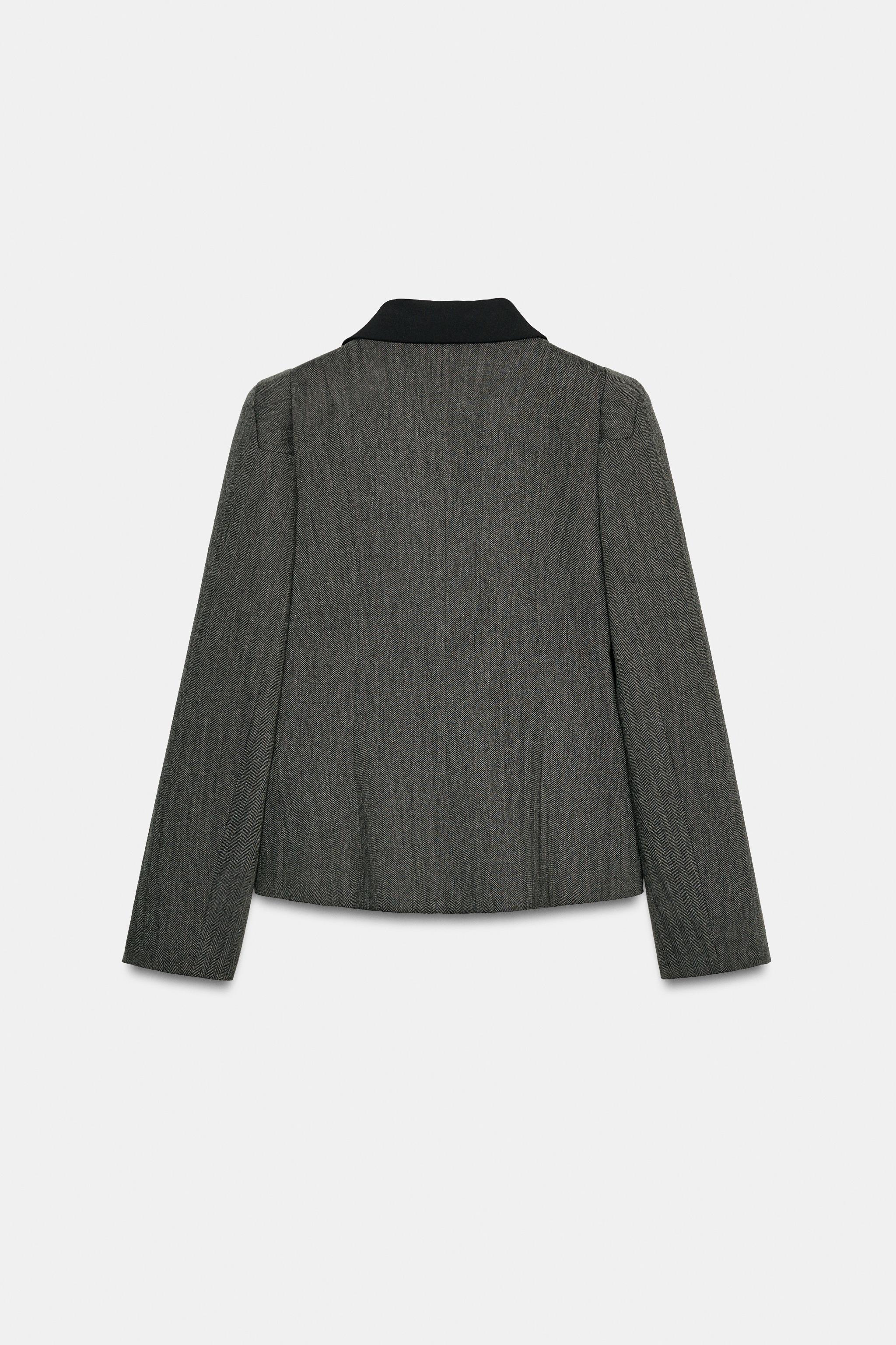 COMBINATION HERRINGBONE BLAZER ZW COLLECTION
