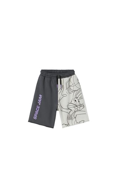 COLOUR BLOCK SPACE JAM LOONEY TUNES © &™ WARNER BROS BERMUDA SHORTS