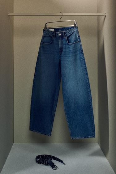 Zara BALLOON FIT JEANS - Blue