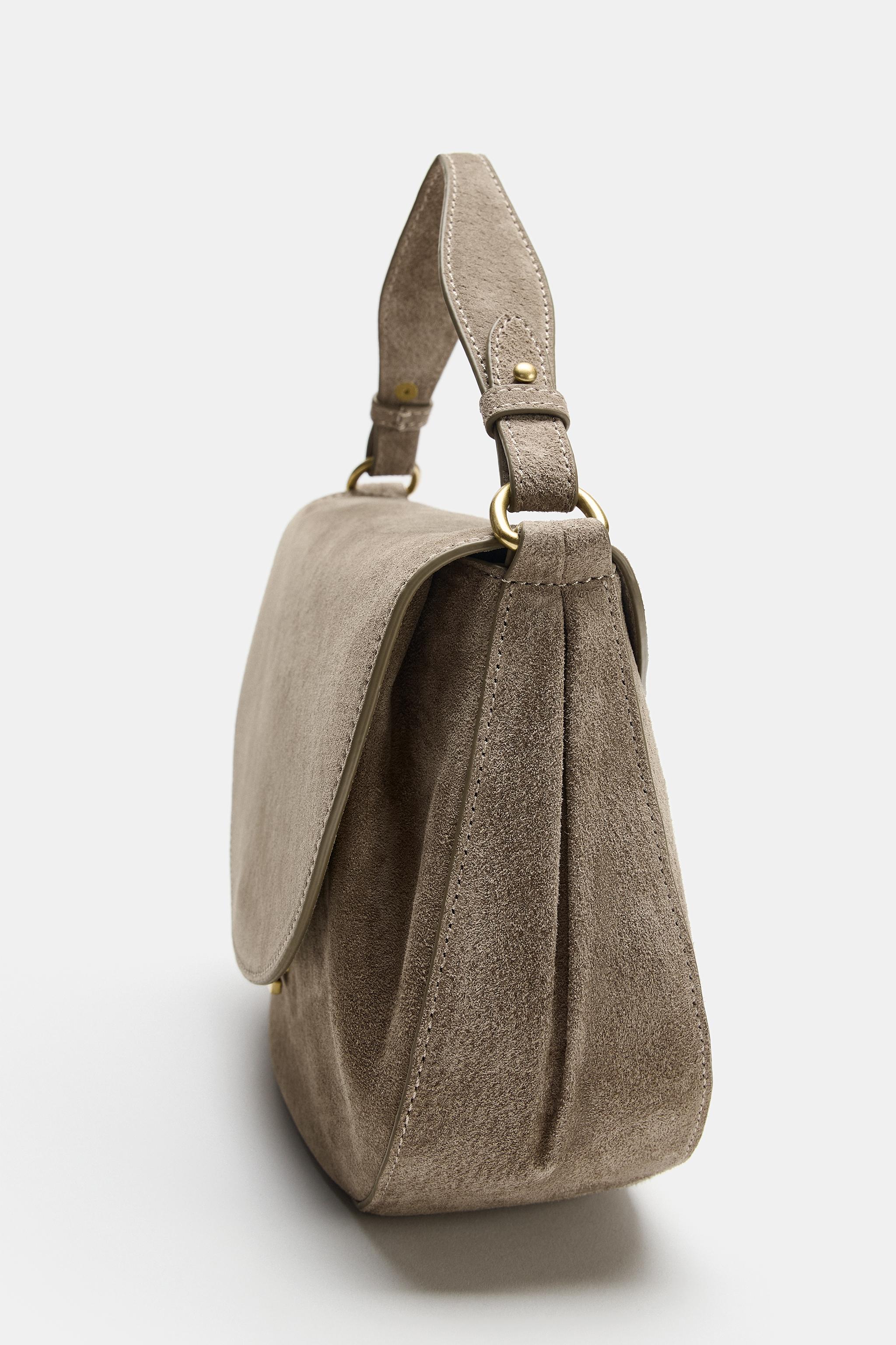 LEATHER FLAP CROSSBODY BAG