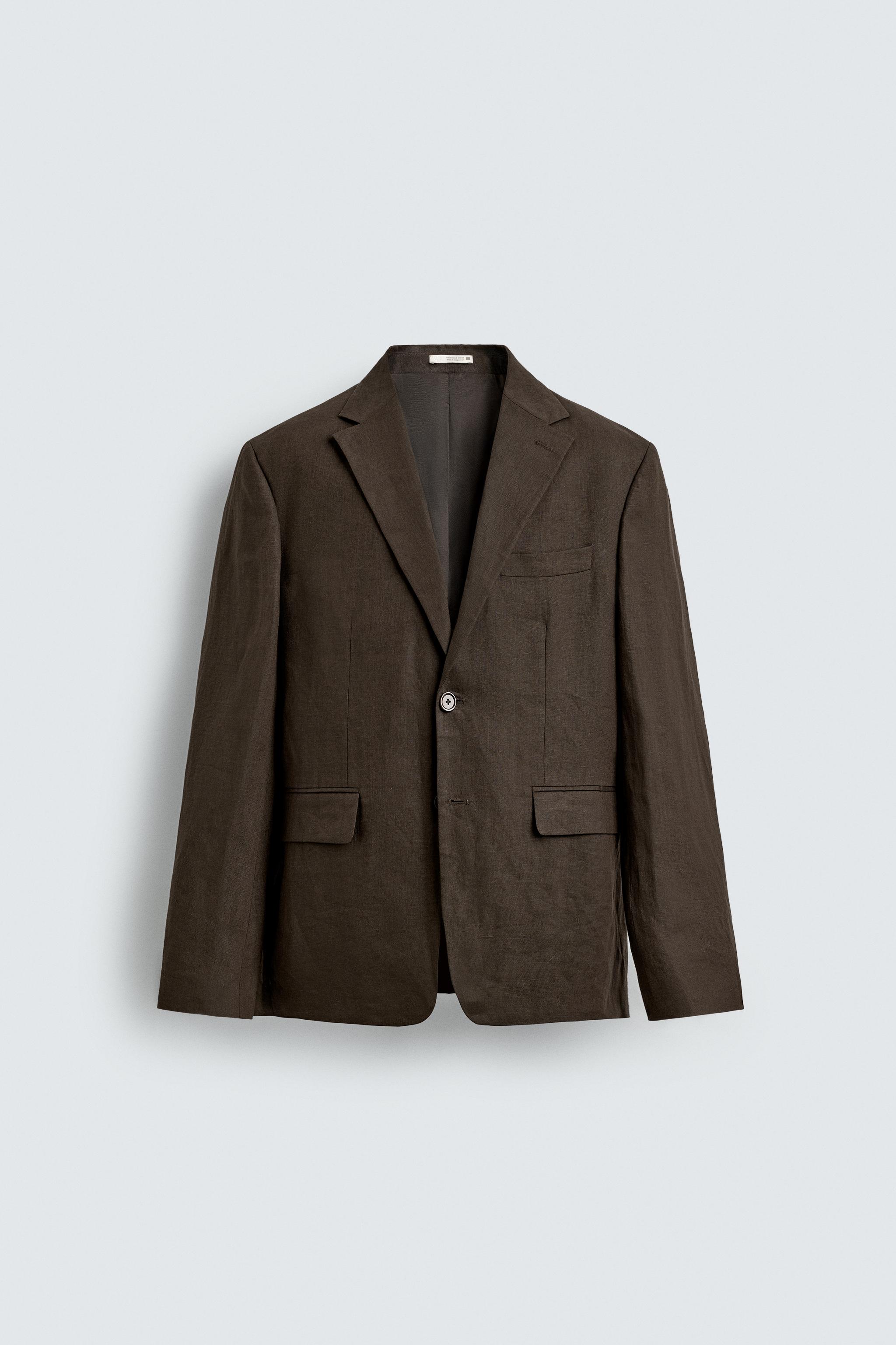 100% LINEN SUIT JACKET