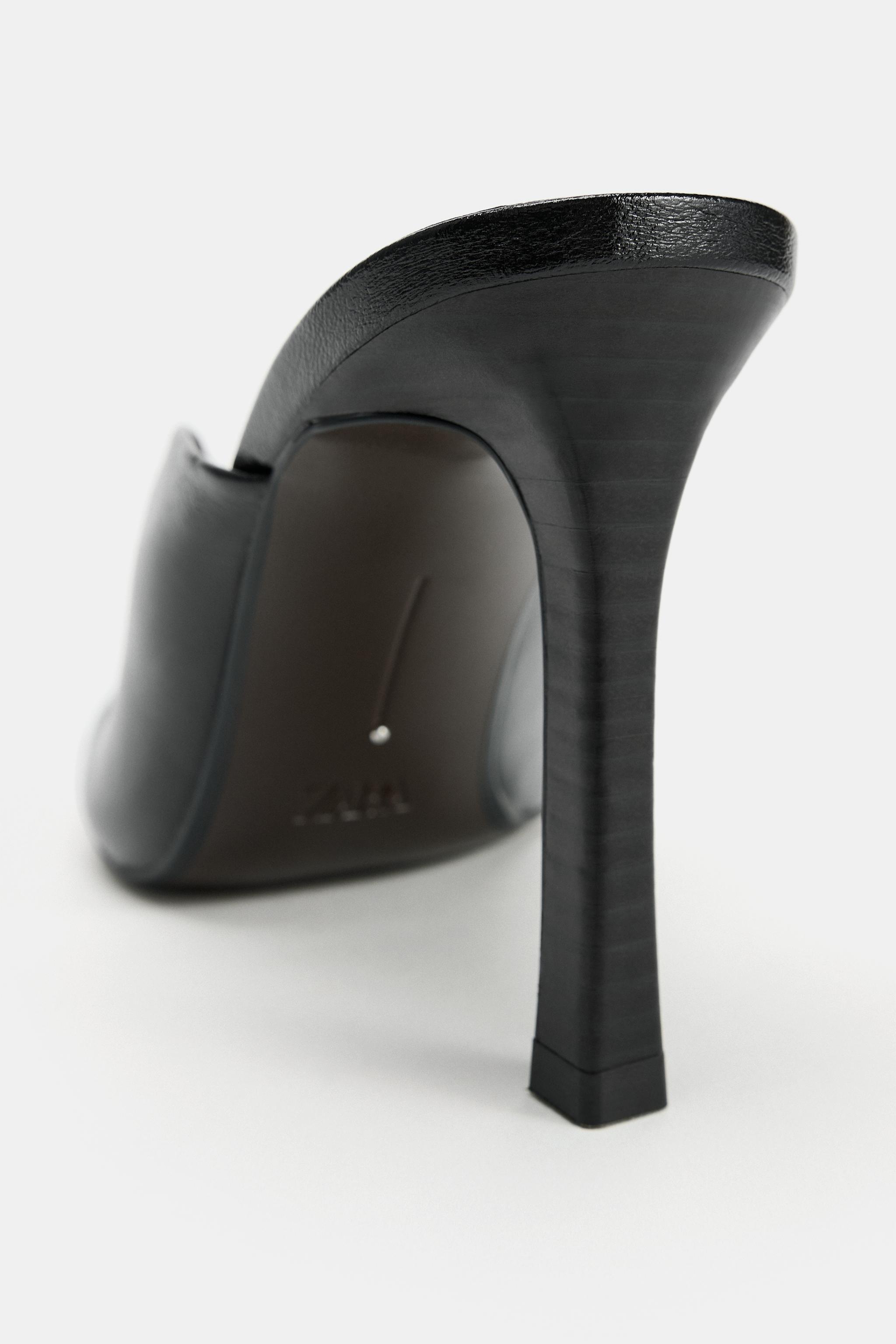 LEATHER HEELED MULES
